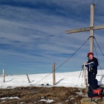 Cross of 2270 meters high Schilchernock